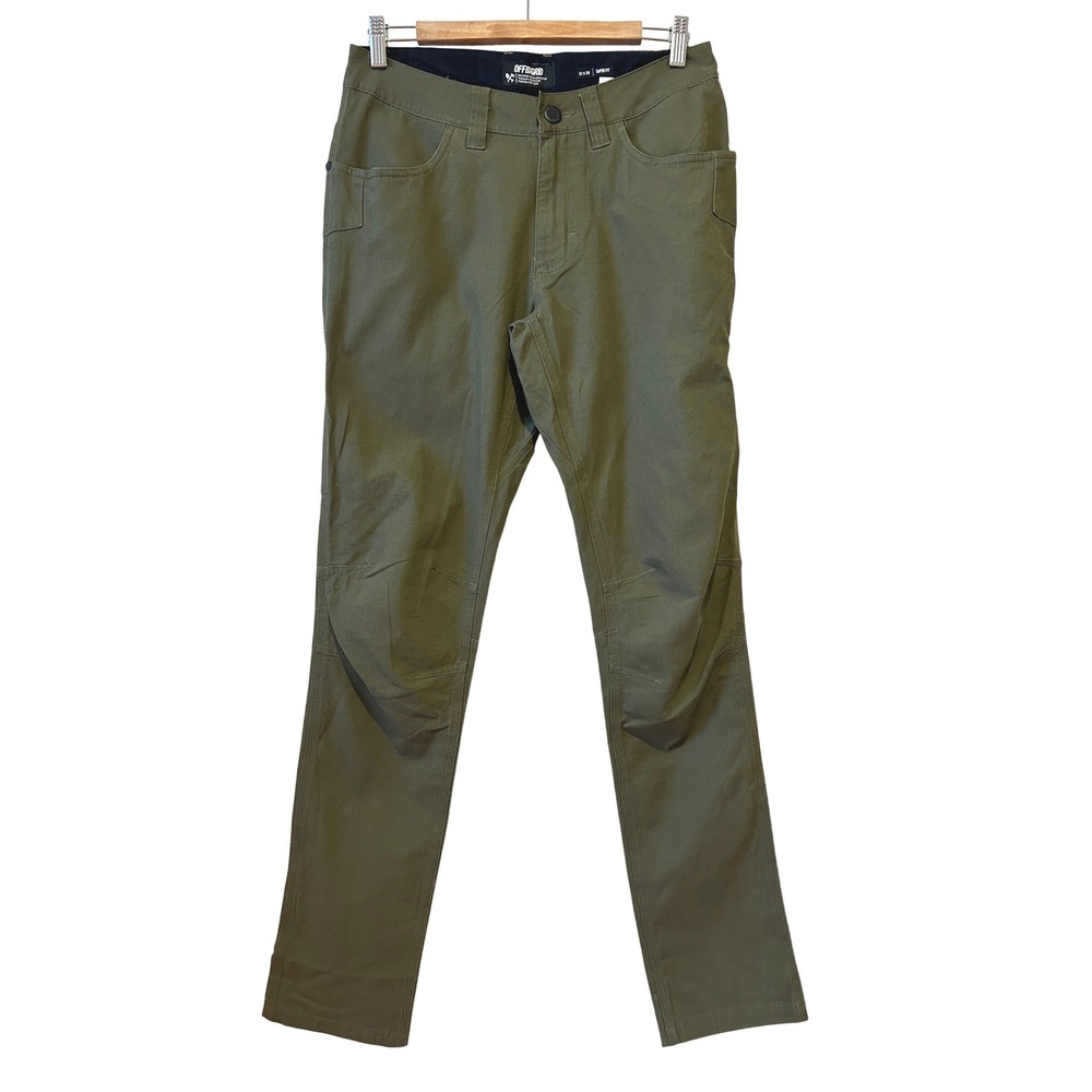Off The Grid Taper Fit Canvas Pants Size 31x34 Green Trailblazer Utility Outdoor